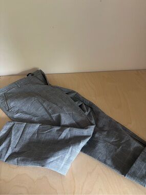 Dockers Light Gray Plaid Dress Pants